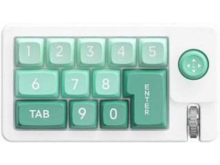 K810 NumPad RGB Gaming Keypad & Joystick Cursor Wheel weiss grün