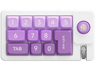K810 NumPad RGB Gaming Keypad & Joystick Cursor Wheel weiss purple