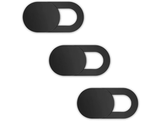 3er Set Privacy Webcam Cover Abdeckung schwarz