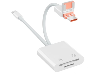 Dual Head USB-C/USB-A Lightning Photo SD Card Adapter
