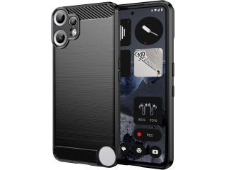 Nothing CMF Phone 2 Pro Carbon Gummi Hülle TPU Case schwarz