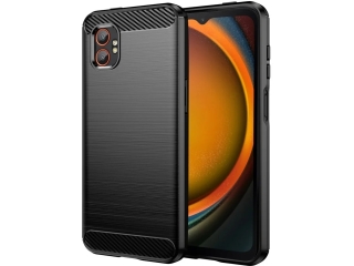 Samsung Galaxy XCover7 Pro Carbon Gummi Hülle TPU Case schwarz