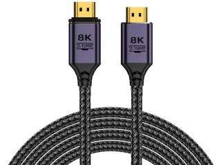 Insnap HDMI 2.1 UHD Kabel 8K 4K 240 Hz 48Gbps Nylon Braid 1 Meter