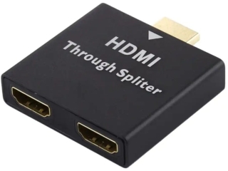 1-to-2 HDMI Through Splitter - HDMI auf Dual HDMI Adapter Splitter