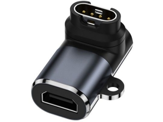 Garmin Smartwatch Ladeadapter für MicroUSB mit 90-Grad Winkel flach