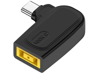 Lenovo Square Slim Tip auf USB-C Ladeadapter L-Form PD 100W