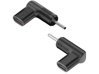 USB-C auf DC 3.0 x 1.1 mm Ladeadapter L-Form PD 19.5V 100W
