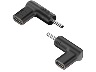 USB-C auf DC 3.5 x 1.35 mm Ladeadapter L-Form PD 19.5V 100W