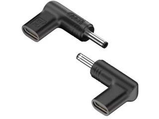USB-C auf DC 4.0 x 1.35 mm Ladeadapter L-Form PD 20V 100W