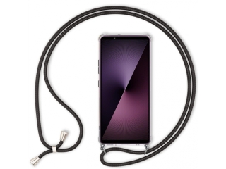 Sony Xperia 1 VII Handykette Necklace Hülle Gummi transparent