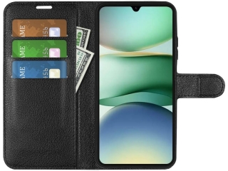 Xiaomi Redmi A5 Lederhülle Portemonnaie Karten Etui schwarz