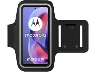 Motorola Moto E15 Fitness Jogging Sport Armband mit Schlüsselfach