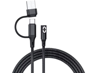 2-in-1 USB-C/USB-A zu Shokz OpenRun magnetisches Charge Ladekabel