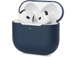 Apple AirPods 4 (2024) Liquid Silikon Case Hülle navyblau