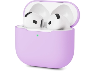 Apple AirPods 4 (2024) Liquid Silikon Case Hülle purple