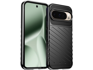 Google Pixel 10 Pro SpaceCase Stripes Anti-Impact Hülle schwarz