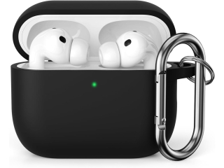 Apple AirPods Pro 3 (2025) Liquid Silikon Case Hülle Onyx black