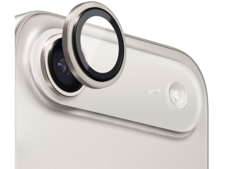 Apple iPhone Air Kameraschutz Glas mit Aluminiumrahmen Light Gold