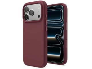 Apple iPhone 17 Pro Liquid Silikon Case Hülle Dark Cherry