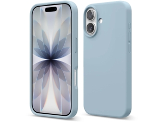 Apple iPhone 17 Liquid Silikon Case Hülle Ice blue