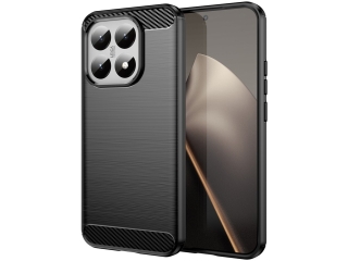 Xiaomi 15T Carbon Gummi Hülle TPU Case schwarz