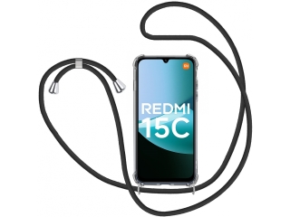 Xiaomi Redmi 15C 4G Handykette Necklace Hülle Gummi transparent