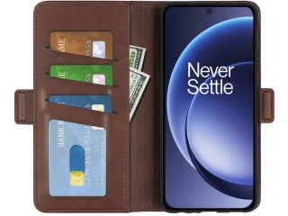 OnePlus 15 Leder Hülle Karten Ledertasche mokka