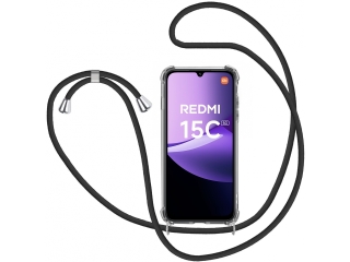 Xiaomi Redmi 15C 5G Handykette Necklace Hülle Gummi transparent