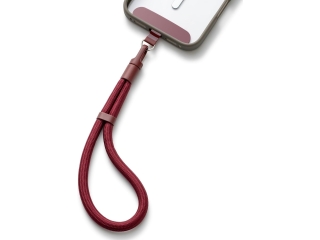 Kurze Universal Lanyard Handykette für Smartphone Hüllen bordeaux