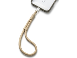 Kurze Universal Lanyard Handykette für Smartphone Hüllen beige