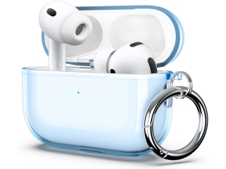 Apple AirPods Pro 3 (2025) Jelly Case TPU Hülle blau transparent