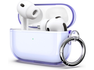 Apple AirPods Pro 3 (2025) Jelly Case TPU Hülle purple transparent