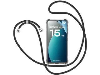 Xiaomi Redmi Note 15 Pro 4G Handykette Necklace Hülle Gummi clear
