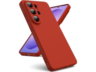 Samsung Galaxy S26 Ultra Liquid Silikon Case Hülle rot