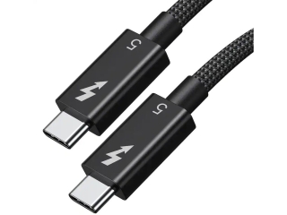 Thunderbolt 5 Nylon Braid Kabel 1.5m 80 Gbps 240 Watt 8K USB4