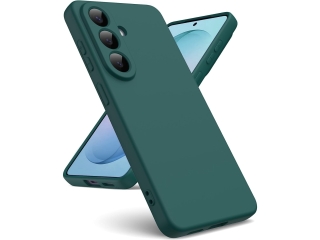 Samsung Galaxy S26 Liquid Silikon Case Hülle nachtgrün