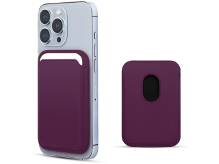 Magnetischer MagSafe Kartenhalter Sleeve eggplant purple