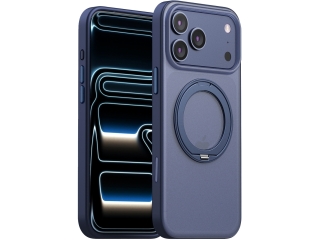 Apple iPhone 17 Pro Max Fallschutz Hülle mit MagSafe Standring blau