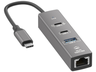 USB-C zu Gigabit Ethernet Adapter mit 100W PowerDelivery USB 3.0