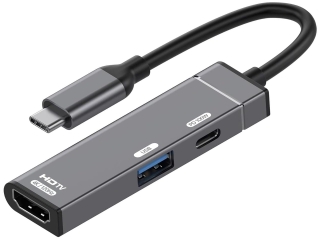 USB-C auf HDMI Monitor TV Adapter 4K 120Hz & 100W Charge-In
