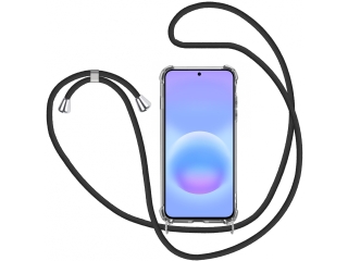 Samsung Galaxy A57 Handykette Necklace Hülle Gummi transparent