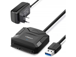 UGREEN USB 3.0 auf SATA 3.0 Adapter für SATA SSD HDD mit 12V Netzteil