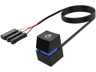 Mainboard Power On-Off Key Cap Schalter mit LEDs für ATX Mainboards