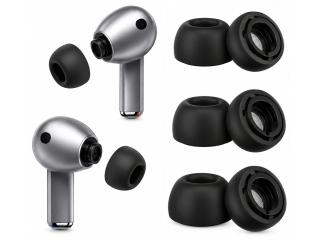 Ear Tips Ersatz Ohrstöpsel Set für Samsung Galaxy Buds3 Pro schwarz