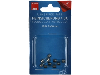 Feinsicherung 4.0A 250V 5x20mm 5 Stück