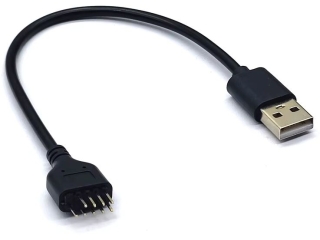 USB 2.0 Mainboard Header 9-Pin auf USB-A Stecker Adapterkabel 20 cm