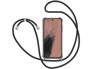 Google Pixel 11 Pro XL Handykette Necklace Hülle Gummi transparent