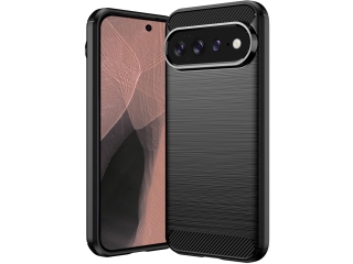 Google Pixel 11 Pro XL Carbon Gummi Hülle TPU Case schwarz