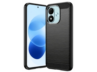 Xiaomi Redmi Note 17 Carbon Gummi Hülle TPU Case schwarz