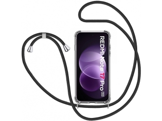 Xiaomi Redmi Note 17 Pro Handykette Necklace Hülle Gummi transparent